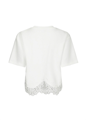 Iria lace tee Hvid Neo Noir 